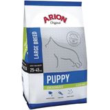 12kg Arion Original Puppy Large Breed Kip & Rijst hondenvoer droog