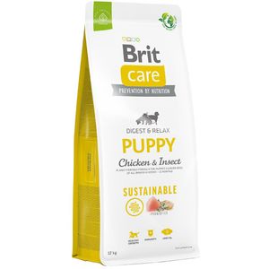Brit Care Hond Sustainable Puppy Kip & Insecten - 12 kg