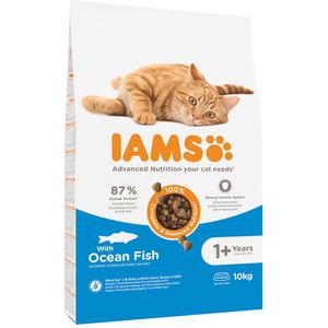 10kg Iams Cat Adult Zeevis Kattenvoer