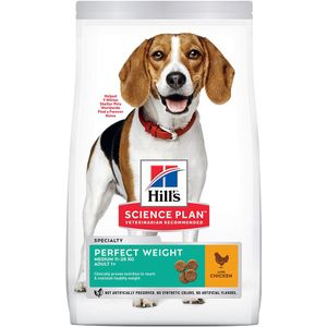 12kg Adult 1  Perfect Weight Medium met Kip Hill's Science Plan Hondenvoer