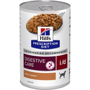 12 x 360 g i/d Digestive Care met Kalkoen Hill's Prescription Diet Hondenvoer