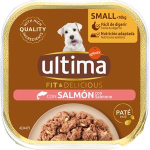 22 x 150 g Ultima Fit & Delicious Paté Mini Zalm hondenvoer nat