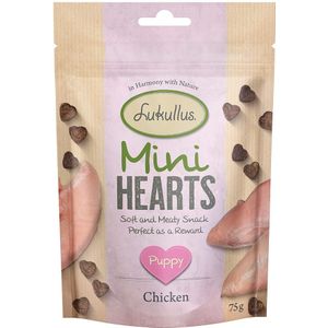 75g Lukullus Puppy mini hearts snacks kip graanvrij hondensnacks