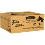 80x80g Smaakvariaties van het land Felix Naturally Delicious Kattenvoer