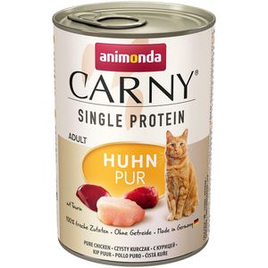 6x400g Single Protein Adult puur Kip Animonda Carny Kattenvoer