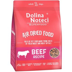 1kg Dolina Noteci Superfood Adult Dry Dog Food met Rundvlees Droogvoer voor honden