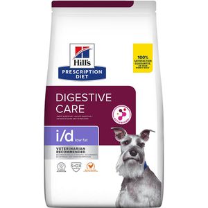 4 kg Canine I/D Digestive Care Low Fat met Kip Hill´s Prescription Diet Hondenvoer