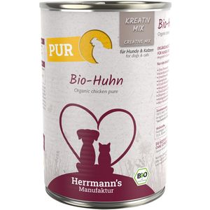 12x400g Bio-Kip Vlees Puur Herrmann's Hondenvoer