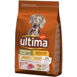 Ultima Medium / Maxi Adult Rund Hondenvoer - 3 kg