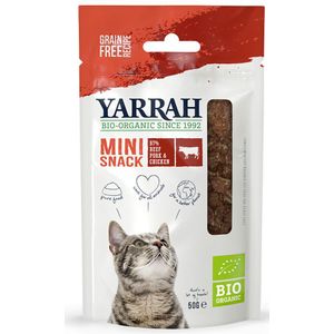 Yarrah Bio Mini Snack voor Katten - 50 g