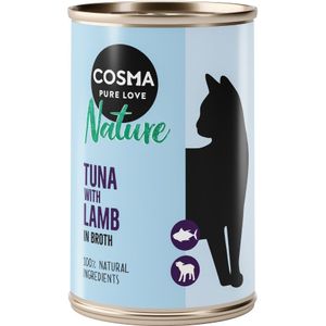 24x140g Tonijn met Lam Cosma Nature Kattenvoer nat