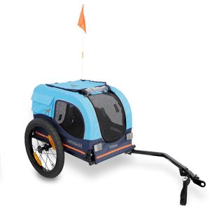 HAFENBANDE Fietskar Cabby S incl. twee Koppelingen L116xB52xH61cm/max 20kg Hond