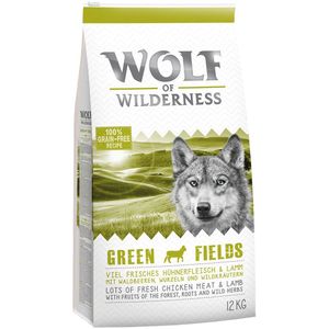 2x12kg Mix: Green Fields  Sunny Glade Wolf of Wilderness Hondenvoer