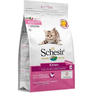 1.5kg Kitten met Kip Schesir droog kattenvoer
