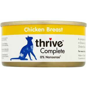 6x75g Complete Kippenborst Thrive Kattenvoer