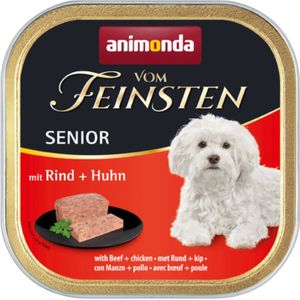 animonda Vom Feinsten Senior 6 x 150 g Hondenvoer - Rund en Kip