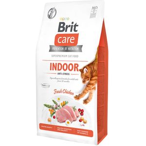 7 kg Brit Care Grain-Free Indoor Anti-stress kattenvoer droog