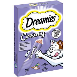 4x10g Eend Dreamies Creamy Snacks Kat