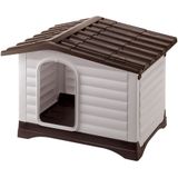 - Dogvilla 110: B 111 x D 84 x H 79 cm - Ferplast Kunststof Hondenhok Dogvilla