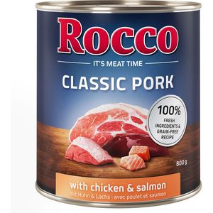 Rocco Classic Pork 6 x 800 g Hondenvoer Kip & Zalm