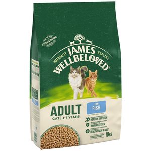 10kg Adult Vis James Wellbeloved Kattenvoer