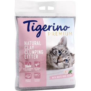 12 kg Witte Rozengeur Premium Tigerino Kattenbakvulling