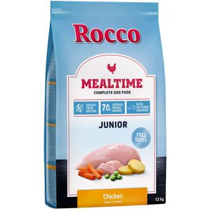 Rocco Mealtime Junior - Kip Hondenvoer - Dubbelpak: 2 x 12 kg
