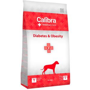 12kg Calibra Veterinary Diet Dog Diabetes & Obesity Gevogelte Hondenvoer Droog