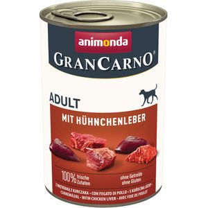 12x400g animonda GranCarno Original Chicken Liver hondenvoer nat