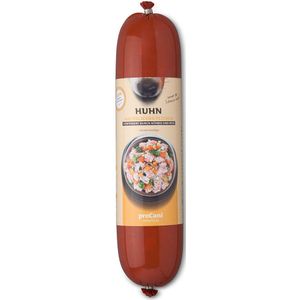 proCani Gekookte Worst Kochwurst Kip Menu Hondenvoer - 10 x 800 g