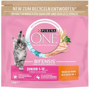 1,4kg Purina ONE Junior met kip droogvoer voor katten