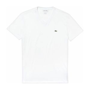 T-Shirt Lacoste Men TH6710 V-Neck White