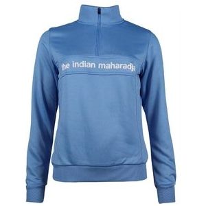 Tennistrui The Indian Maharadja Women Poly Terry Half Zip IM Blue-M