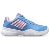 Tennisschoen K Swiss Kids Court Express Omni Silver Lake Blue White Orchid Pink-Schoenmaat 32 (UK 13)