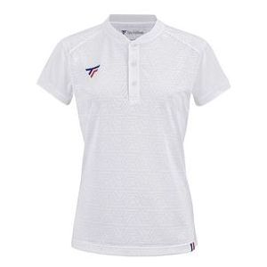 Tennispolo Tecnifibre Girls Team Junior Mesh White-6 - 8 jaar