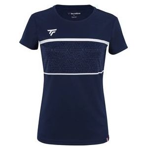 Tennisshirt Tecnifibre Women Team Tech Marine-M