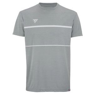 Tennisshirt Tecnifibre Men Team Tech Silver-XS