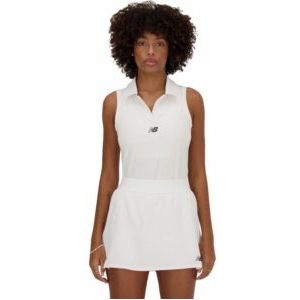Tanktop New Balance Women Collared Tournament Tank White-M