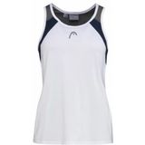 Tennisshirt HEAD Girls Club 22 Tanktop White Deep Blue-Maat 140
