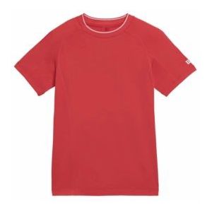 Tennisshirt Wilson Boys Team Seamless Crew Infrared-L