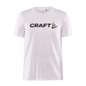 Craft - Community Logo Tee - T-Shirt - Wit Melange - Polyester/Viscose/Katoen