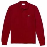 Polo Lacoste Men L1312 Longsleeve Classic Fit Bordeaux-3