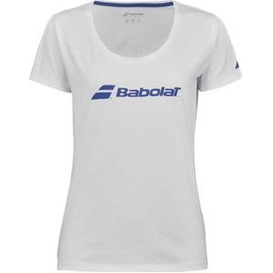 Tennisshirt Babolat Women Exercise Babolat Tee W White White-XS