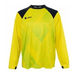 Keepersshirt JDH Kids Carbon Junior Goalie LS Shirt Bright Yellow-Maat 164