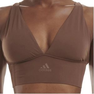 Sport BH Adidas Women Longline Bra Toasted Mocha-L