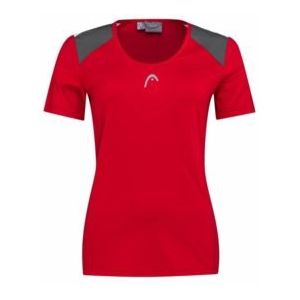 Tennisshirt HEAD Women Club 22 Tech Red-XXXL