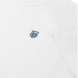 K-Swiss - Hypercourt Print Crew 4 - Tennisshirt - White - 84% Polyester - 16% Elastaan