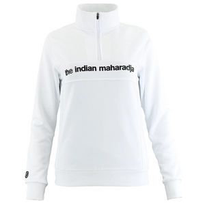 Tennistrui The Indian Maharadja Women Poly Terry Half Zip IM White-S