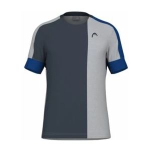 Tennisshirt HEAD Men Play Tech Royal Grey-M