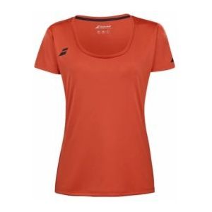 Tennisshirt Babolat Women Play Cap Sleeve Top Fiesta Red-L